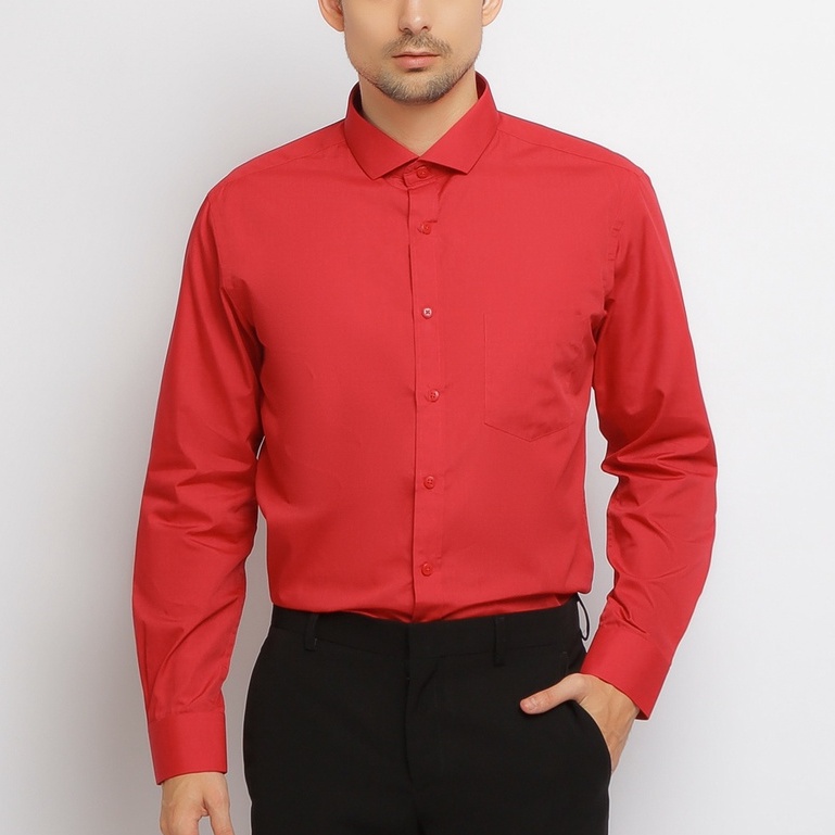 CARLOS MORENO - Kemeja Polos Katun - SKPL | Kemeja Formal | Kemeja Polos Pria | Kemeja Polos Slim Fi