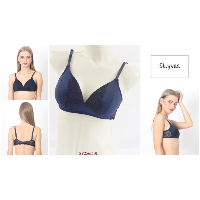 Terlaris Bra Wanita Tanpa Kawat St Yves Busa Tipis Full Cup Sy256Dbl