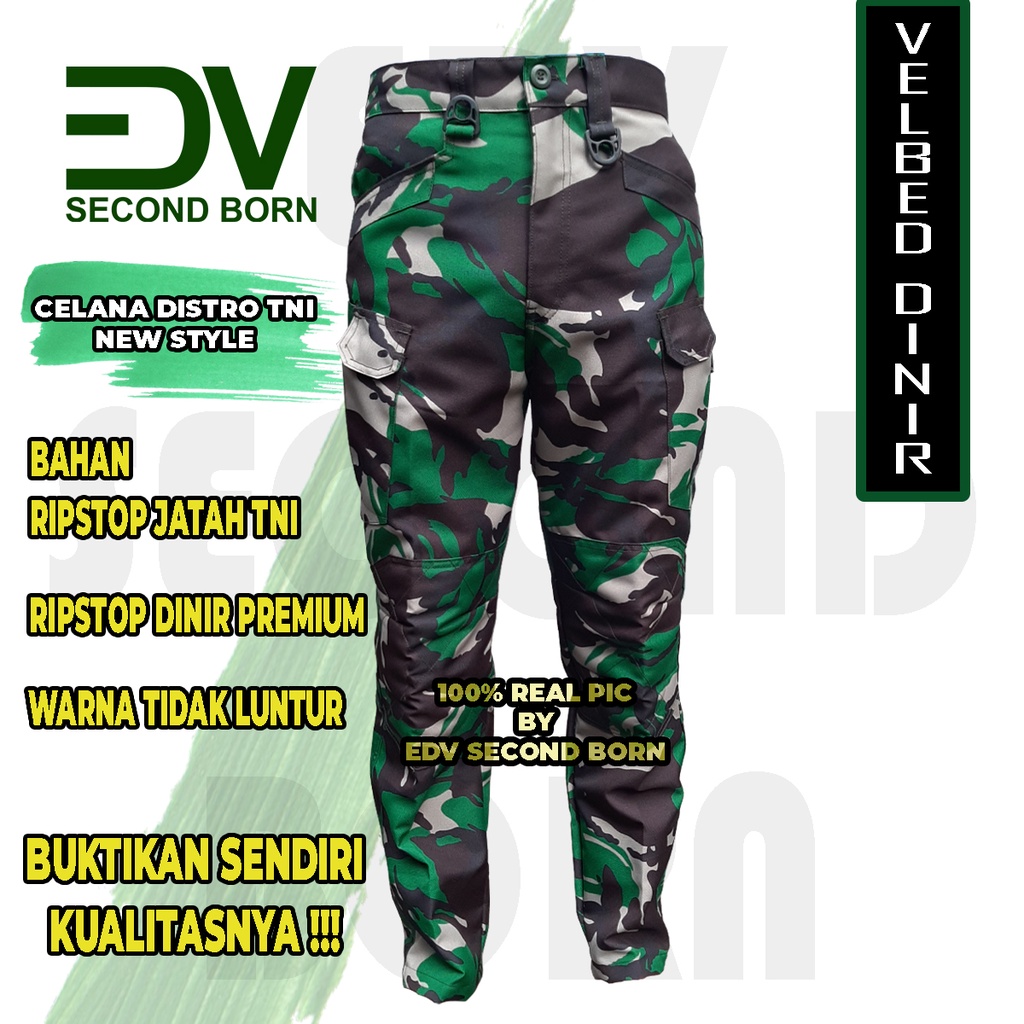 Celana Distro TNI Pdl Kargo Cargo Panjang Pria Wanita Distro Loreng Malvinas TNI Army Terbaru Bahan 