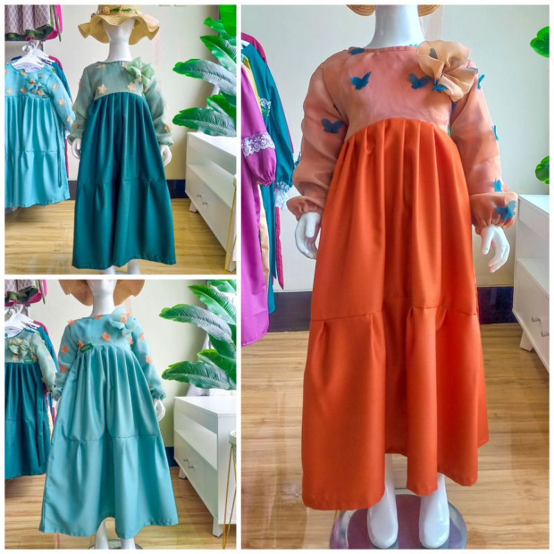 MIKHAY BOUTIQUE// DRESS ANAK TOYOBO GAMIS ANAK TOYOBO GAMIS ANAK PREMIUM DRESS ANAK PESTA GAMIS PEST