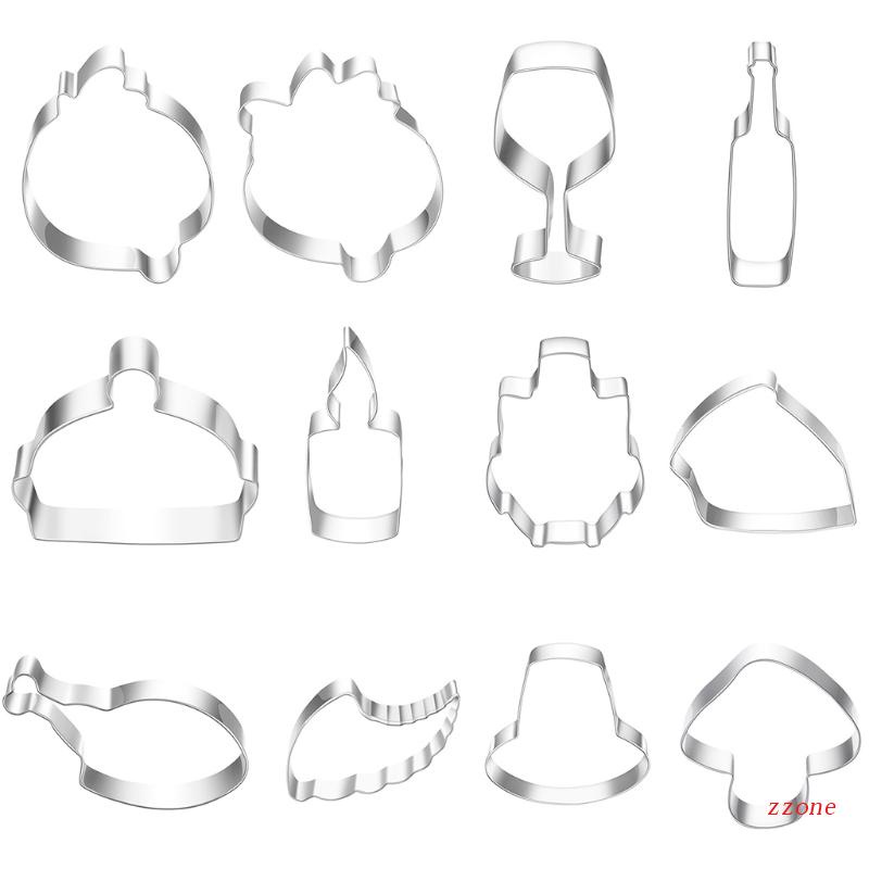 Cetakan Kue Bentuk Kalkun Paskah Bahan Stainless Steel Food Grade Anti Lengket Untuk Dapur