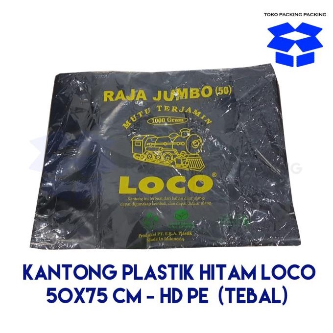 

Kantong Plastik LOCO uk. 50x75 HD PE (1000 Gram) - Tebal