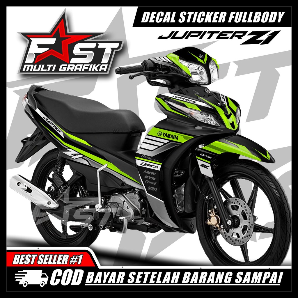 Decal Stiker Jupiter Z1 Stiker Decal Motor Jupiter Z1 Full Body motip roadrace