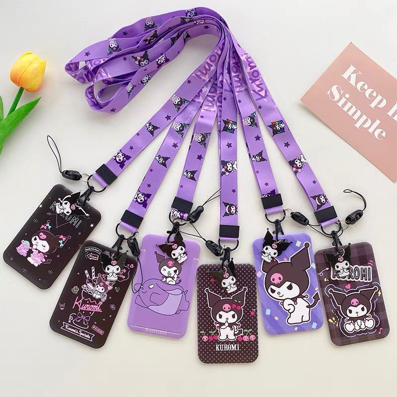 Holder Gantungan Kunci Bentuk Anime Sanrio Kuromi Bahan Plastik