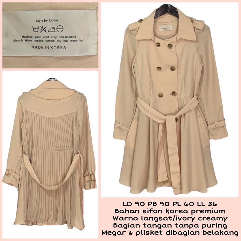 PLISKET COAT RARELY PRODUCT