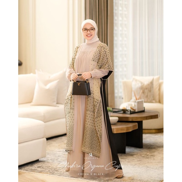 Shakira Organza Cape(Inner dan outer)by Shararea Dress Muslim