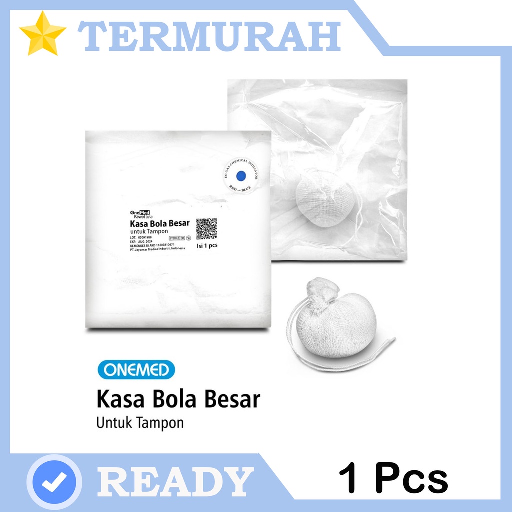 Kasa Bola Besar Steril Untuk Tampon OneMed Isi 1 Pcs