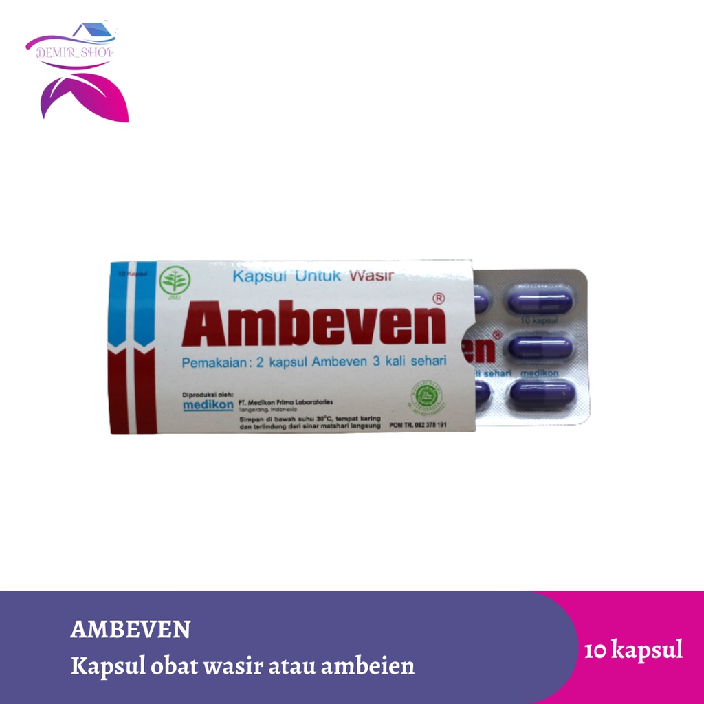 Ambeven Strip 10 Kapsul Obat Wasir atau Ambeien