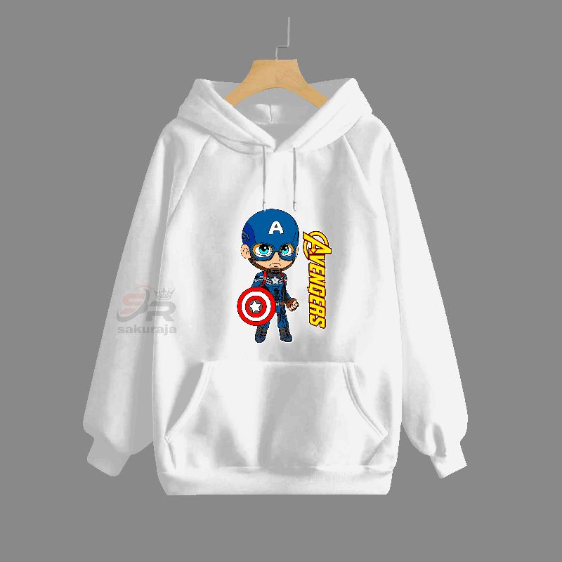 sweater hoodie anak super Hero/karakter captain/umur 3-17 tahun/bisa COD