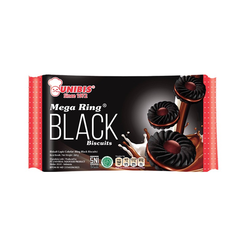 

UNIBIS RING BLACK BISKUIT 260 GR AYES TOSERBA