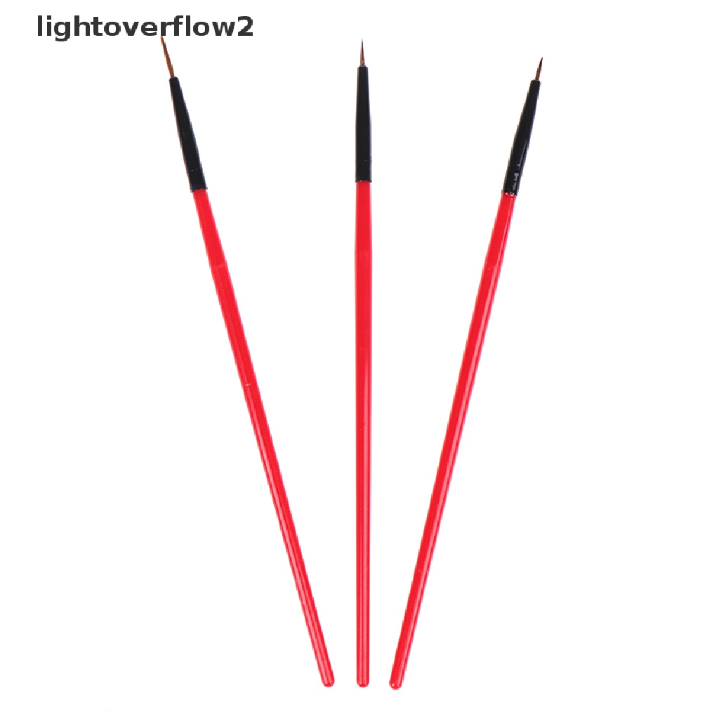 (lightoverflow2) 3pcs / set Kuas Lukis Kuku UV Gel Untuk Nail Art  (ID) Buku Novel Dewasa Dalam Bahasa Mandarin