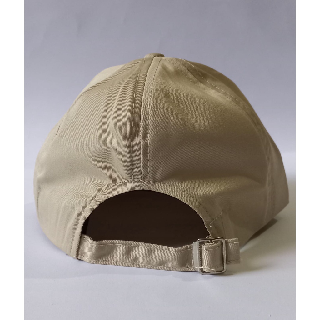 Topi baseball unisex pria dan wanita logo CONBY ISLAND warna cream ,bahan katun