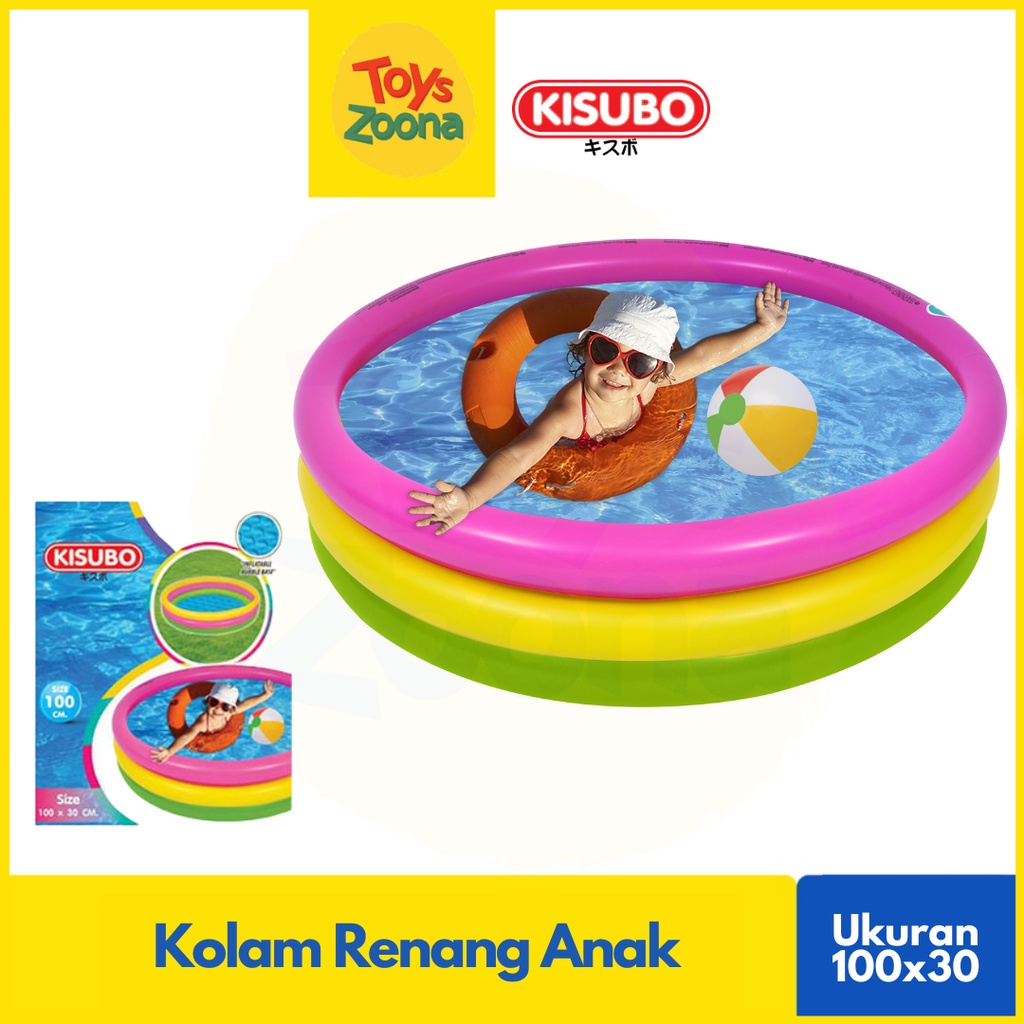 ToysZoona Kolam Renang Anak Murah Mandi Bola Inflatable Kids Family Pool KISUBO (Japan Quality) Ukuran 1.55 M / 2 M /  2.62 M / 3 M