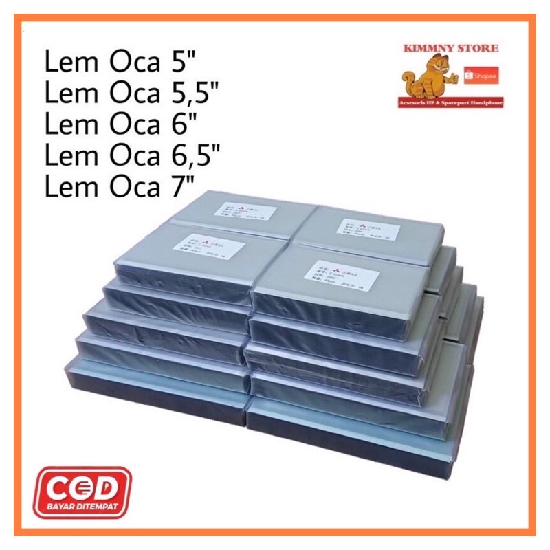 

LEM OCA KERING ADHESIVE UNIVERSAL 4.5 / 5.0 / 5.5 / 6.0 / 6.5 / 7.0 LEM UNTUK TOUCHSCREEN