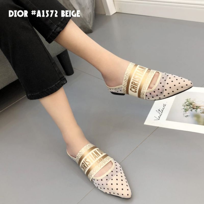 RECOMMEND FLAT SHOES SLOP BROKAT #A1572