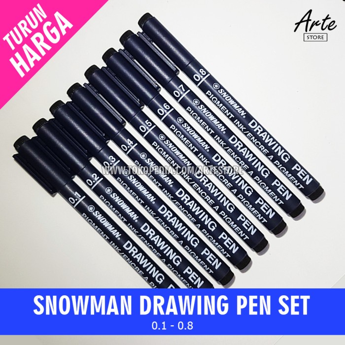 

[BISA COD] Drawing Pen Set (8 pcs) - 8 pcs