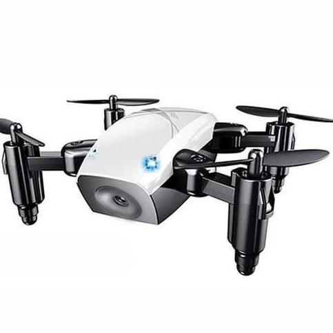 [ Promo ] Broadream Quadcopter Drone Mini Pocket Foldable - S9 Putih Murah - Drone Kamera Dan Akseso