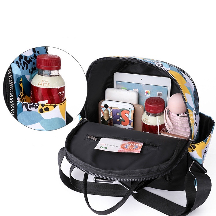 TAS RANSEL WANITA IMPORT ANTI AIR MOTIF BIRU ZESNIA TA670B2 BUNGA FASHION GENDONG BACKPACK PUNGGUNG SEKOLAH KEKINIAN KULIAH KERJA KOREA BRANDED REMAJA BATAM PREMIUM