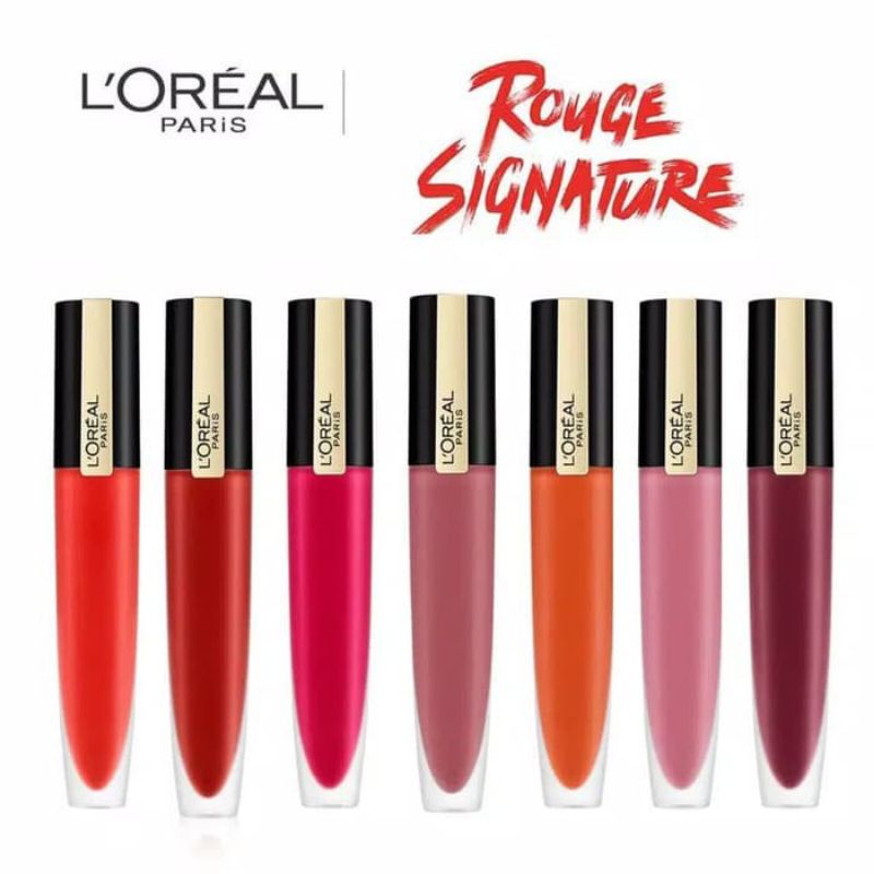 LOREAL ROUGE SIGNATURE MATTE COLOR Lip Cream 7mL