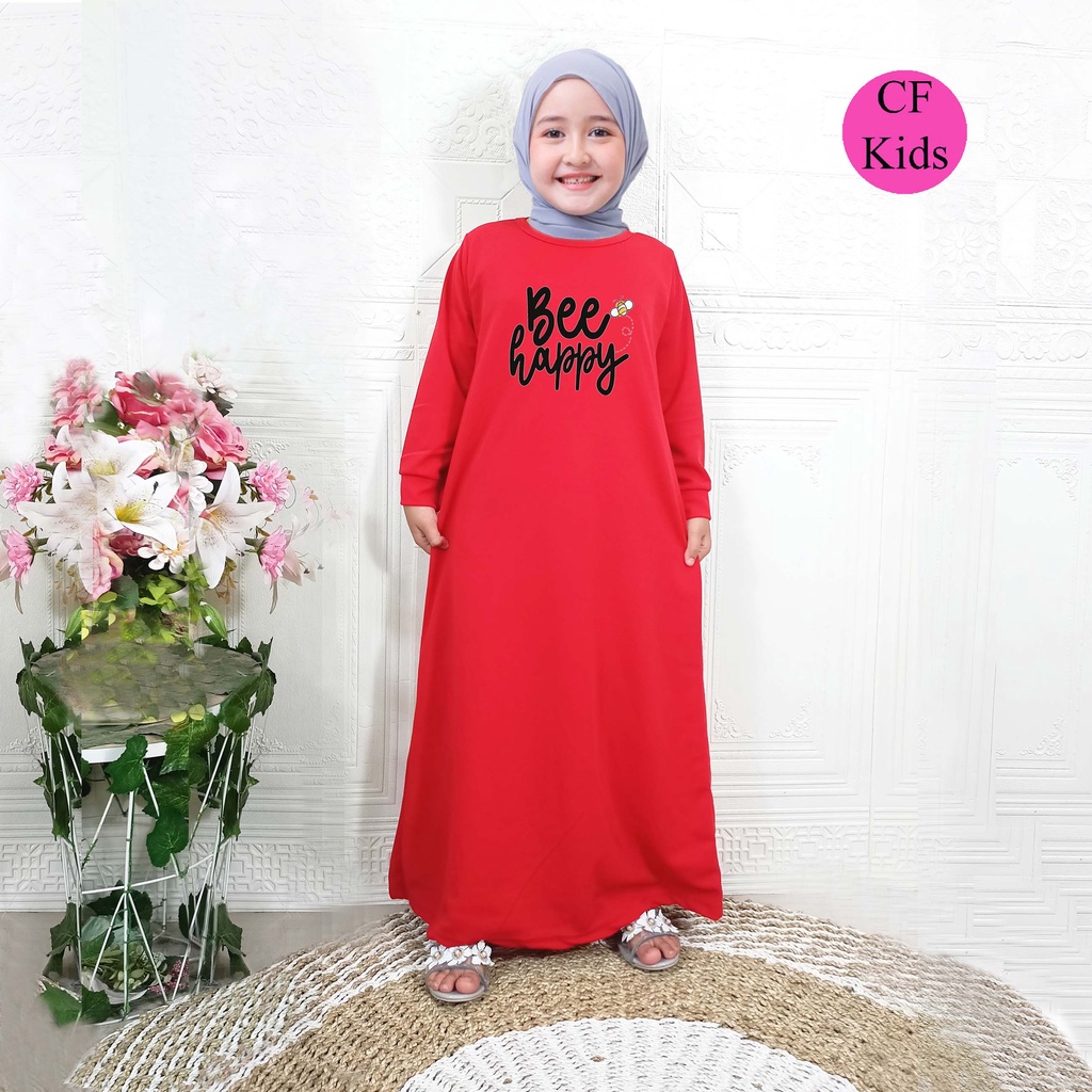 Gamis Anak Perempuan DTF Bee Happy CF Kids