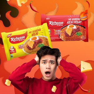 

Mie Instan Richeese Goreng Keju level 0 level 3 level 5 74gr