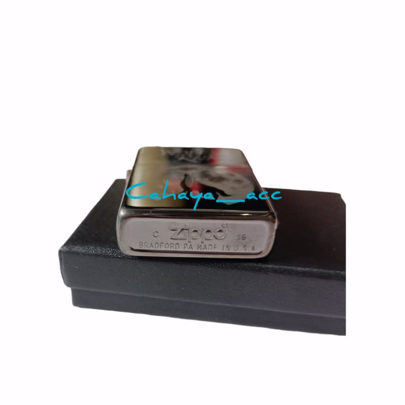 Korek api black ice gambar WOLF'S RAIN unik elegan cocok untuk koleksi