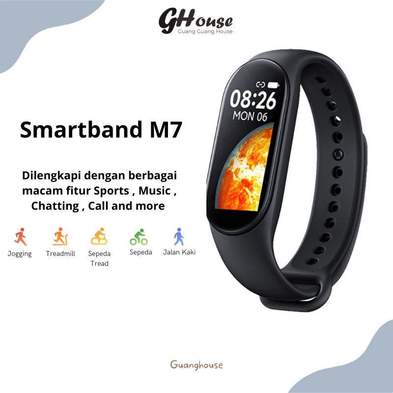 New Smartwatch M7 Jam Tangan M7 Smartband M7 Jam Pintar Olahraga Bluetooth