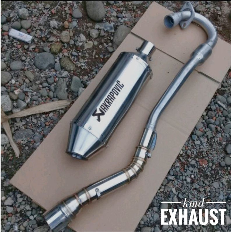 SILENCER SAJA KNALPOT AKRAPOVIC KLX 150 & CRF 150 L DTRACKER