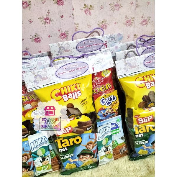 Snack ultah 8rb ann || Paket snack ultah || Bingkisan ultah anak murah