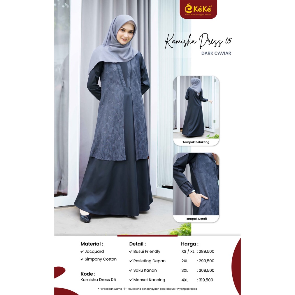 Gamis Dewasa Keke Kamisha Dress 05 | Kamisha Series - GD Kamisha 05 Gamis Dewasa Keke Original | Kam