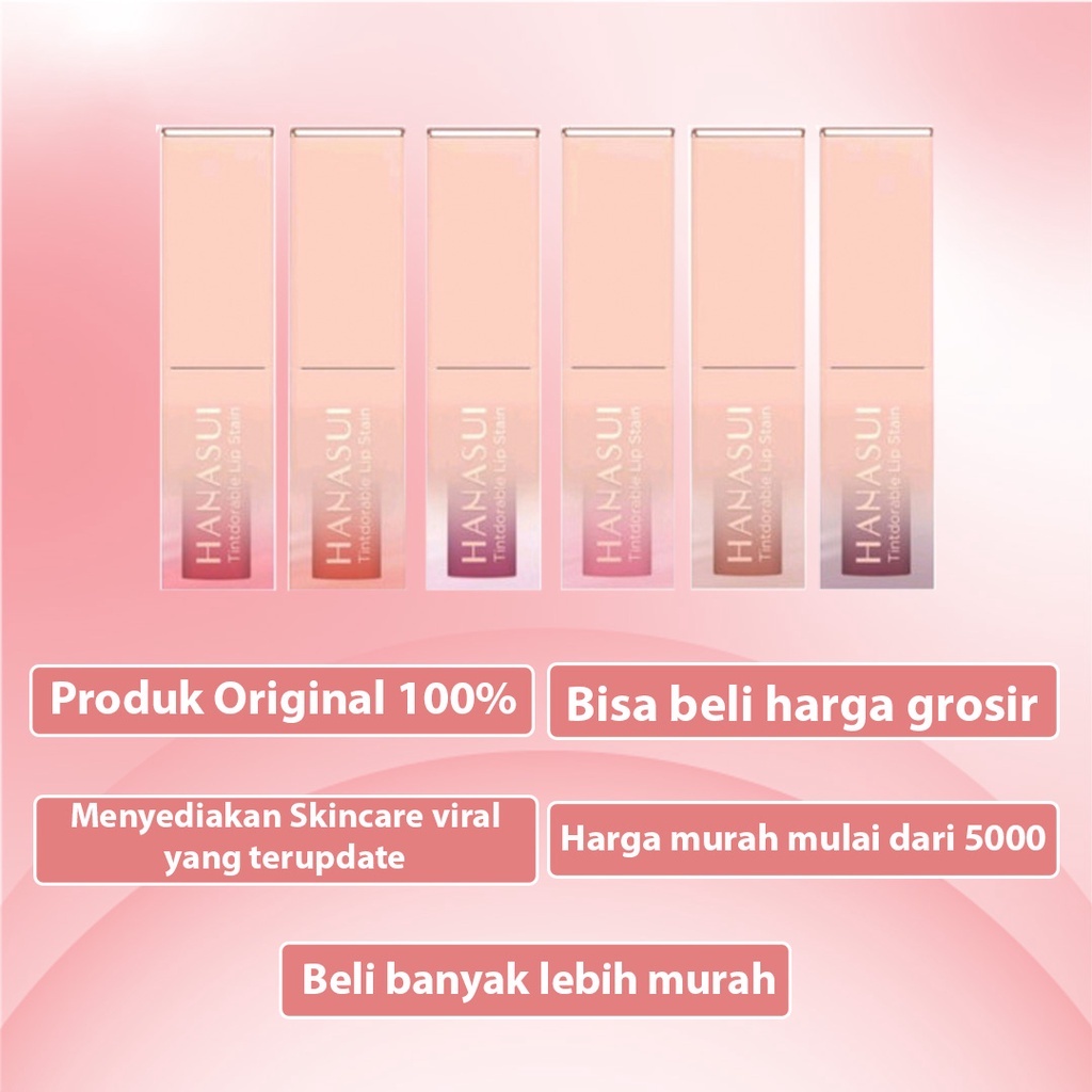 [ SKINHOUSEID ] Hanasui Tintdorable BPOM | Hanasui Lip Stain | Liptint Hanasui | Lip tint Hanasui