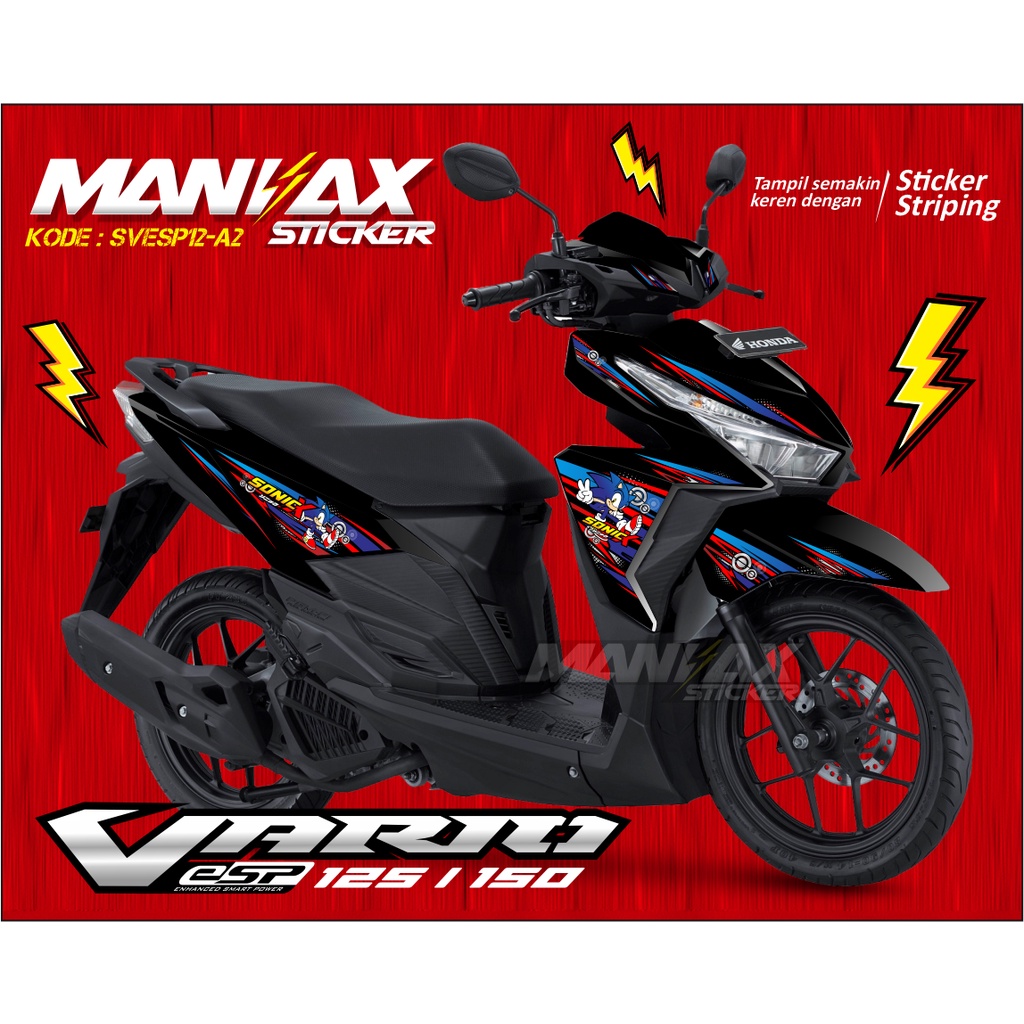 Striping Sticker Honda Vario 125-150 - Sticker Vario - Striping Vario 150 Old