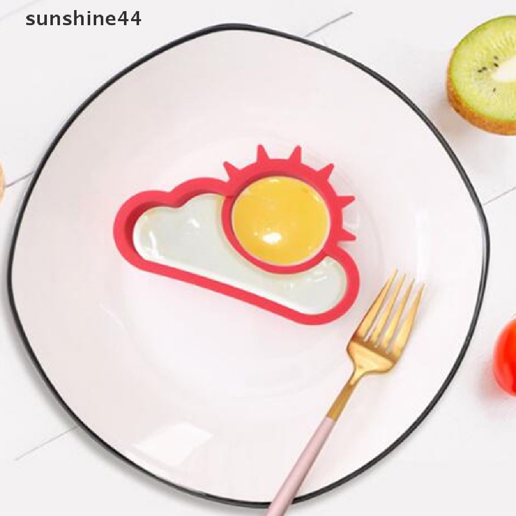 Sunshine 1PC Cetakan Telur Goreng / Pancake Bentuk Matahari / Awan Bahan Silikon