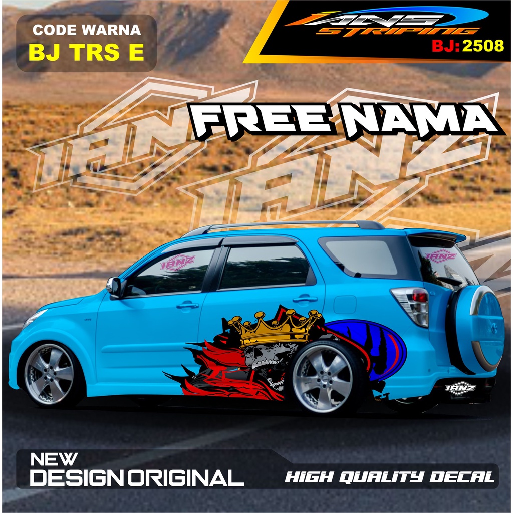 STICKER MOBIL TERIOS   / STIKER MOBIL GRAND LIVINA / VARIASI STIKER MOBIL AVANZA / STIKER MOBIL XENIA / STIKER MOBIL