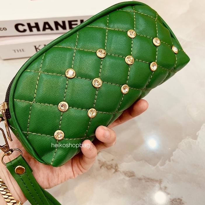 Khusus HEIKO - best seller dompet wanita serbaguna 2rest 2ruang dompet kerang - DOMPET BAKPAO DIAMON