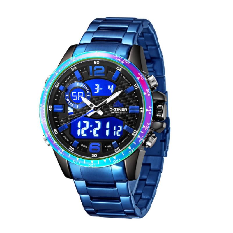 JAM TANGAN PRIA ORIGINAL DZINER 8306 WATER RESISTANT 30M