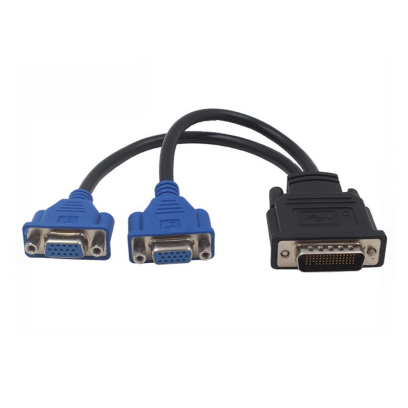 Kabel Adapter Kartu Video btsg DMS-59 Pin to 2sekat VGA Kompatibilitas Bagus