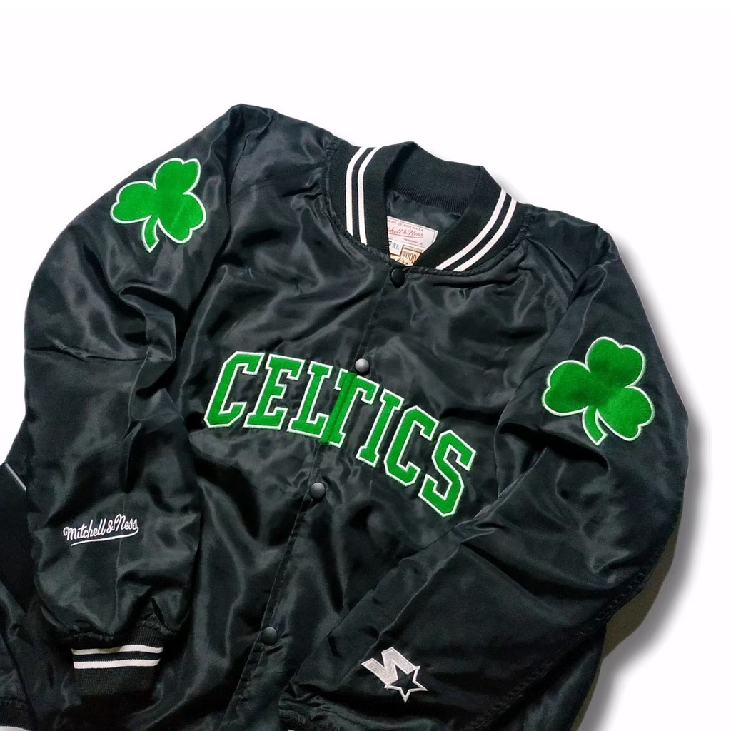 JAKET VARSITY JAKET CELTICS BOMBER PRIA WANITA VINTAGE STREET STYLE FULL BORDIR