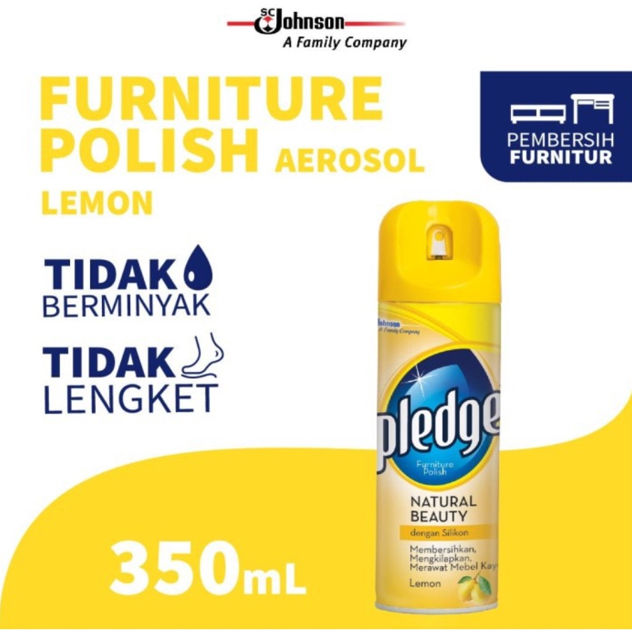 LEMON PLEDGE AEROSOL 350ML -PEMBERSIH FURNITURE