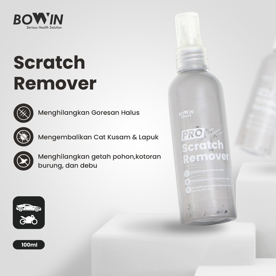 BOWIN Scratch Remover 100mL (Penghilang Baret, Goresan, Noda Mobil &amp; Motor)