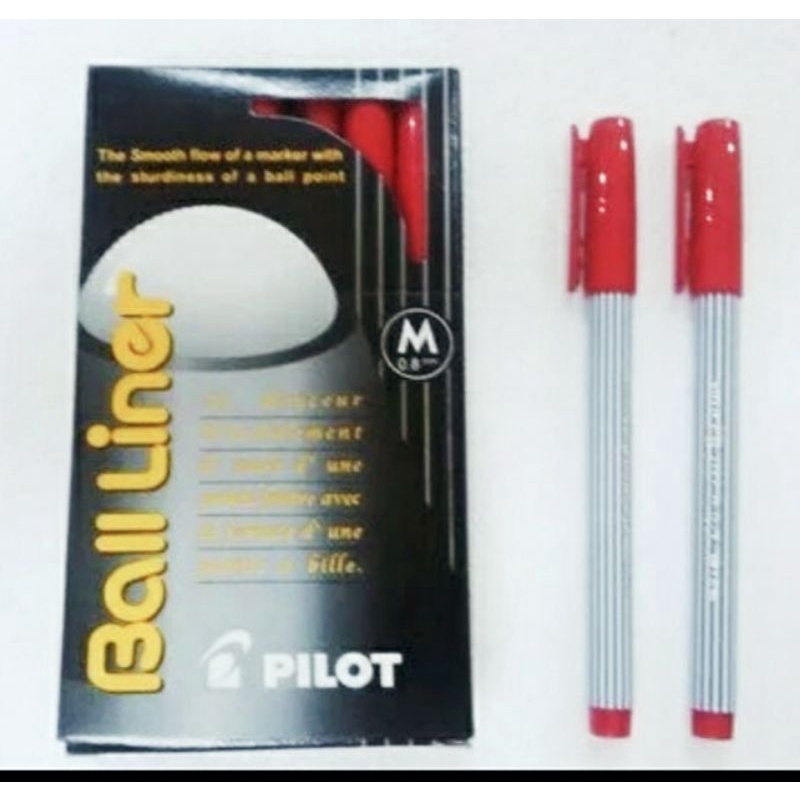 

Bp Pilot Balliner 0,8 Medium merah /Bulpen / Pulpen