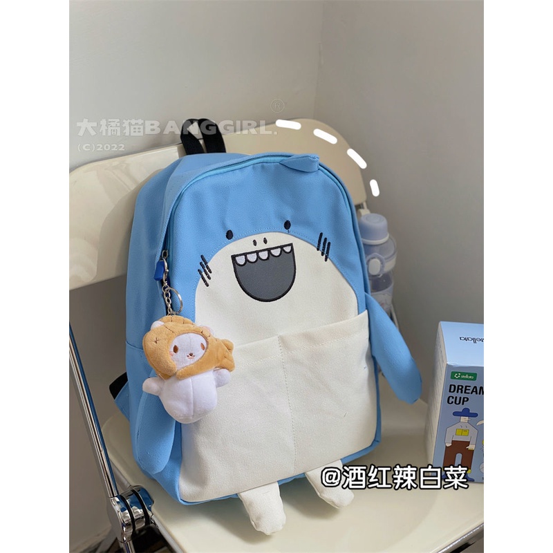 ✺Sera impor tas sekolah INS Korea lucu lembut penguin kecil yang lucu kekanak-kanakan girly heart kartun tas sekolah ransel ulzzang