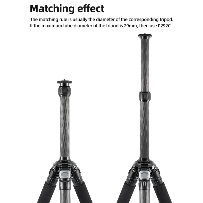 Zzz Tiang Sambungan Tripod / Monopod / Kamera DSLR 1 / 4 Ke 3 / 8 &quot;