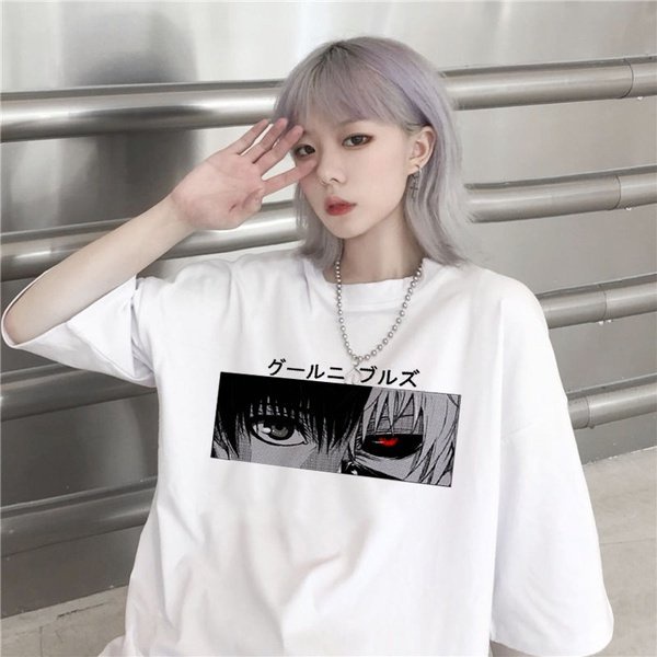 Kaos Oversize Print DTF TOKYO GHOUL ANIME II BRIGO Kaos Oversize II Kaos Jumbo Size Pria &amp; Wanita