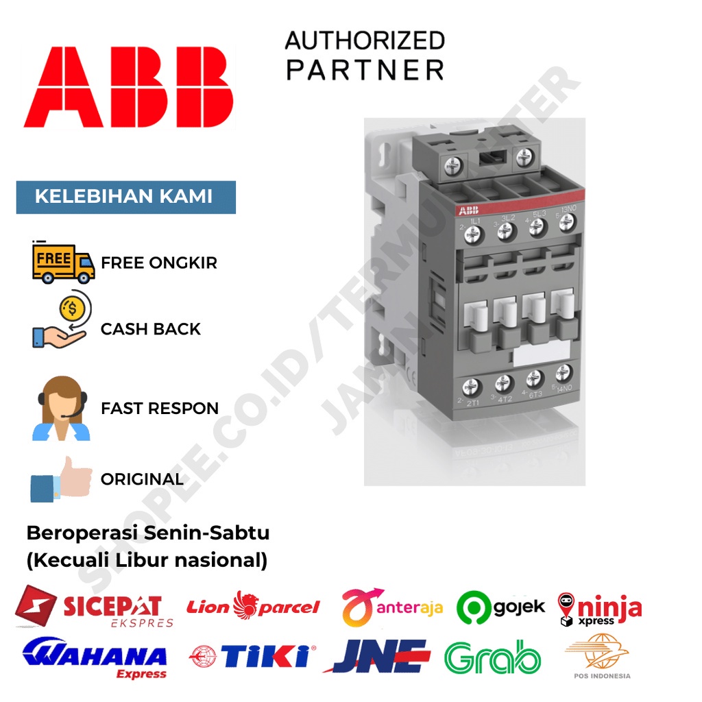 ABB 1SBL177001R1201 KONTAKTOR 3P 16A AF16-30-01-12 1NC 48-130VAC DC