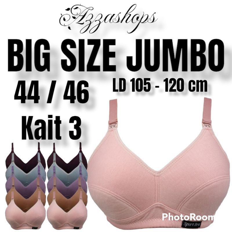 Bra Sport Jumbo wanita dewasa 34-46termurah/bh wanita dewasa tanpa kawat busa tipis Termurah/bra ibu