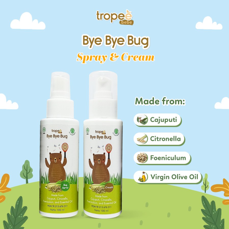 Tropee Bebe - Bye Bye Bug Spray 100ml 6m+