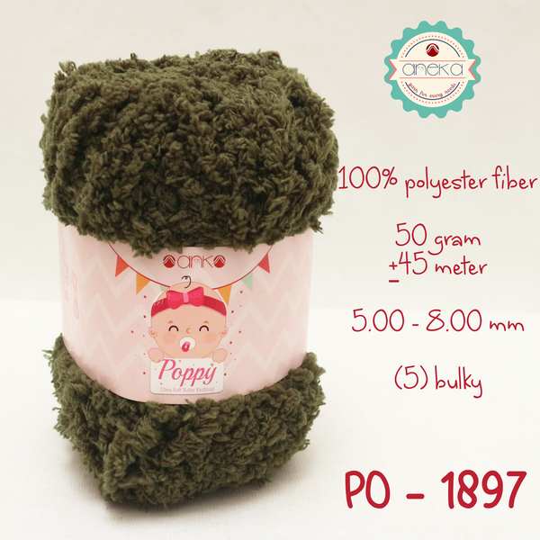 Benang Rajut Handuk Poppy / Towel Yarn - 1897