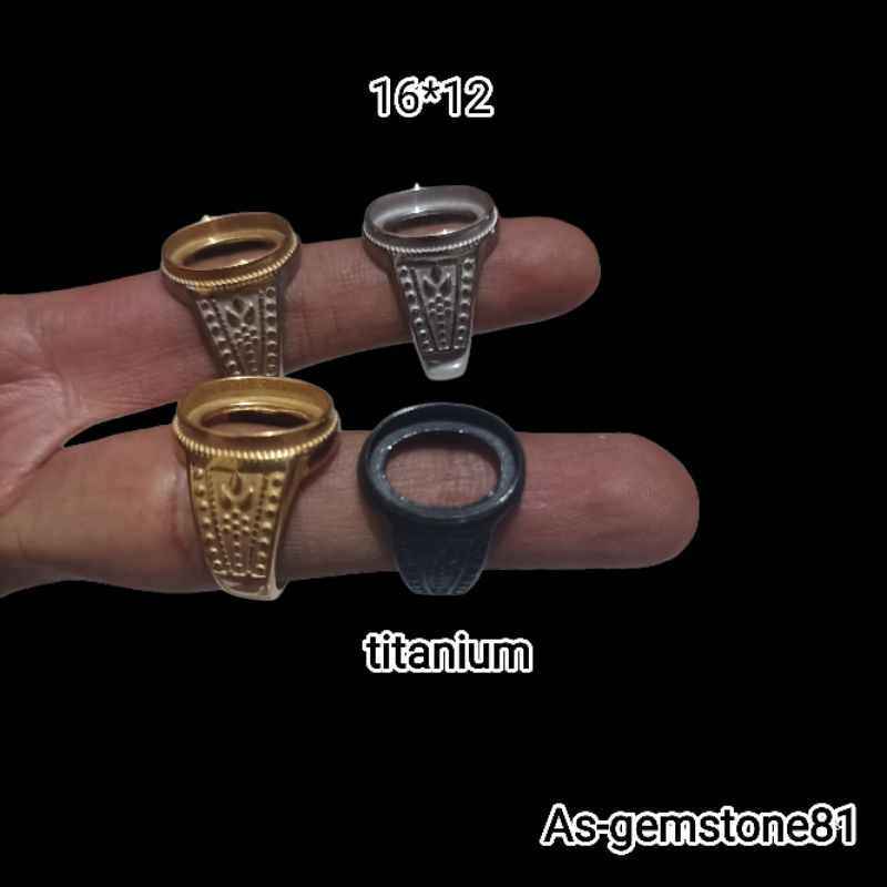 Cincin emban ring [titanium]T3 16*12