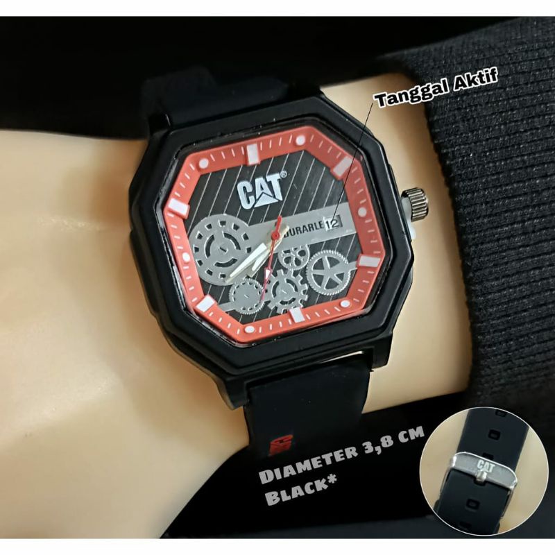 Jam Tangan CAT Terlaris Rubber Pria Terlaris Best Seller Bisa COD